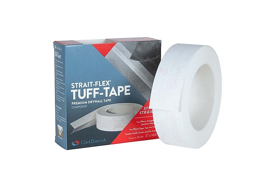 Strait-Flex Profil (TUFF TAPE Eckschutzschiene Trockenbau 30m Weiß Profil f günstig online kaufen