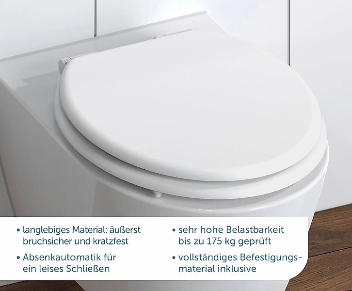 Schütte WC-Sitz SPIRIT, mit Absenkautomatik und günstig online kaufen