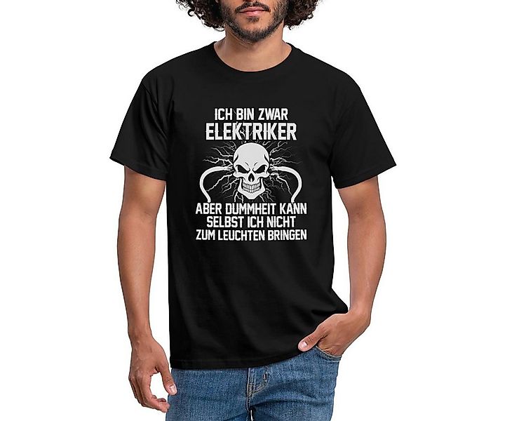 Spreadshirt T-Shirt Ich Bin Zwar Elektriker Spruch Männer T-Shirt (1-tlg) günstig online kaufen