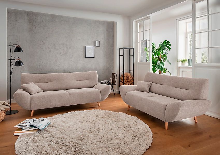 Home affaire Polstergarnitur "Drago, modern und zeitlos, aktuelle Formenspr günstig online kaufen
