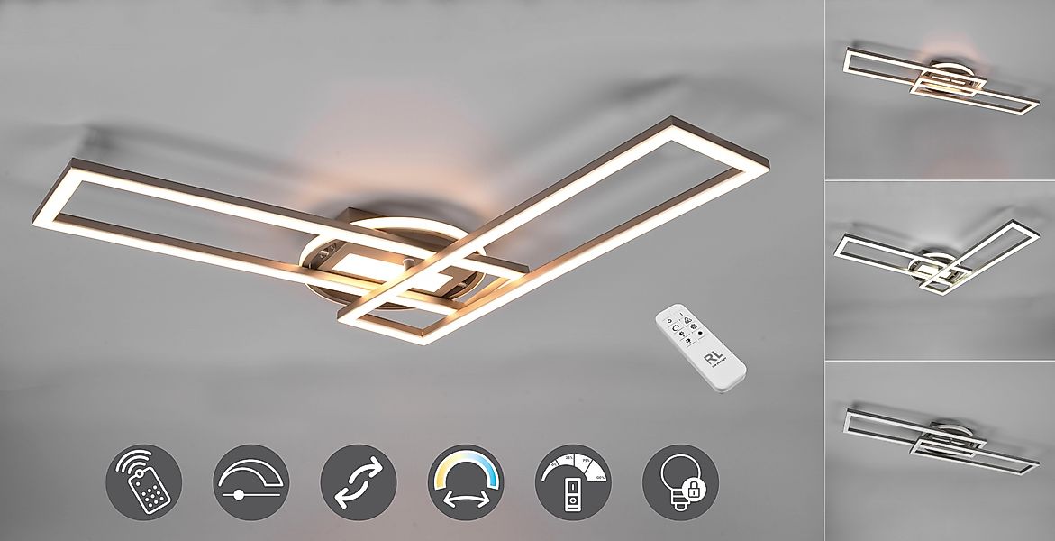 Reality Leuchten LED Deckenleuchte Twister, CCT günstig online kaufen