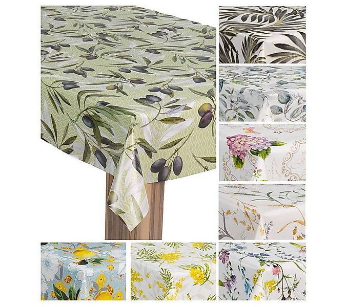laro Tischdecke Wachstuch-Tischdecke Wachstischdecke Gartentischdecke günstig online kaufen