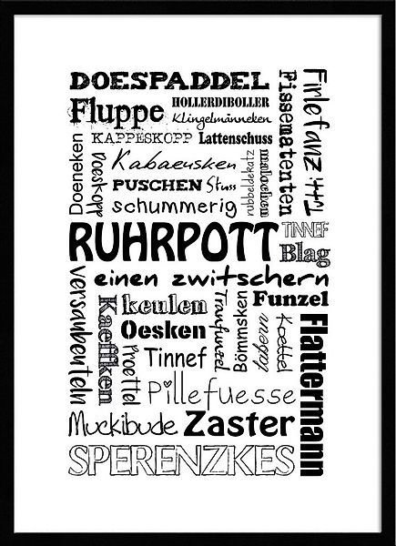 artissimo Bild mit Rahmen Spruch-Bild gerahmt 51x71cm Poster mit Spruch ink günstig online kaufen