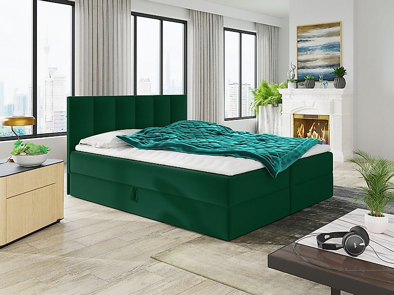 Sofnet Boxbett Star (mit zwei Bettkästen, Bonell-Matratze und Topper), Dopp günstig online kaufen