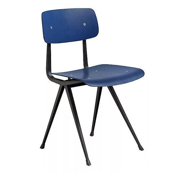 HAY - Result Stuhl Gestell schwarz - dunkelblau/lackiert wasserbasiert/Gest günstig online kaufen