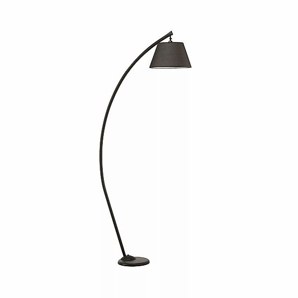 Stehlampe Sinea, schwarz/schwarz, Höhe 110 cm, Eisen, Textil günstig online kaufen