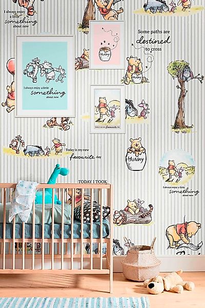 Disney Fototapete Pu Der Bär Multicolor 200 x 280 cm 611692 günstig online kaufen
