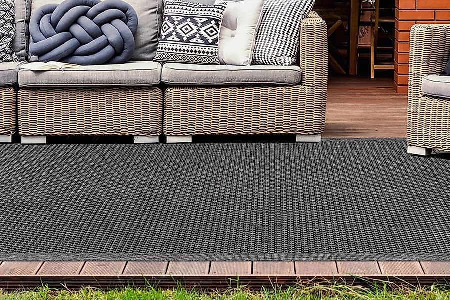 my home Teppich "Gero" rechteckig 5 mm Höhe In- und Outdoor geeignet, Wohnz günstig online kaufen