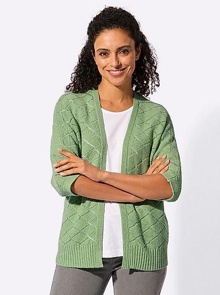 Witt Strickjacke Strickjacke 3/4-Arm Ajour günstig online kaufen