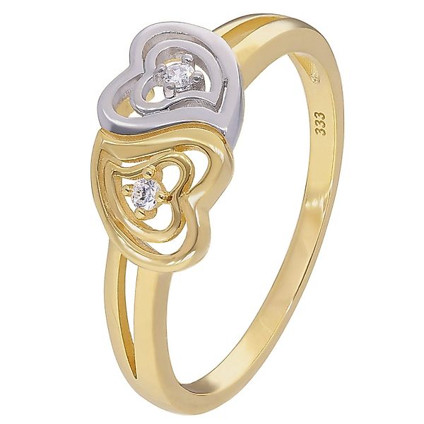 Glizz Goldring Gold 333/8K Bicolor günstig online kaufen