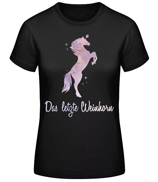 Das Letzte Weinhorn · Frauen Basic T-Shirt günstig online kaufen
