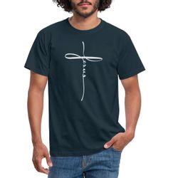 Spreadshirt T-Shirt Jesus Kreuz Christlich Männer günstig online kaufen
