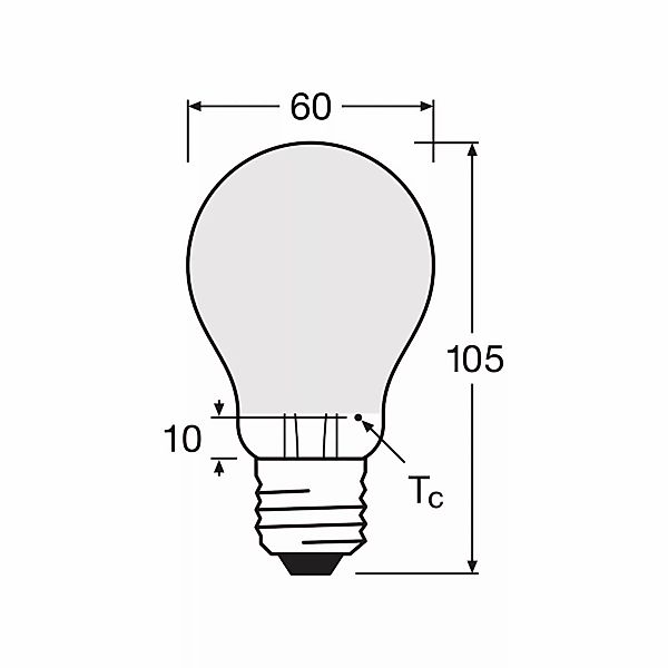 OSRAM LED-Leuchtmittel Birne matt E27 6,5W 827 4er-Pack günstig online kaufen