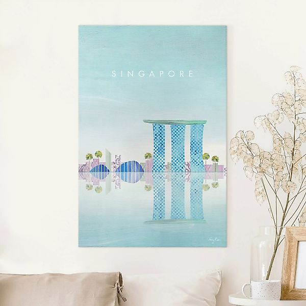 Leinwandbild Reiseposter - Singapur günstig online kaufen