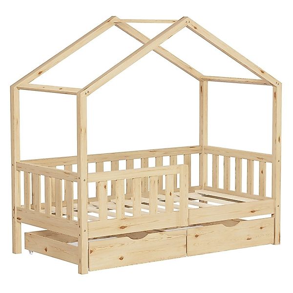 ML-DESIGN Spielbett Hausbett Kinderbett inkl. 2 günstig online kaufen