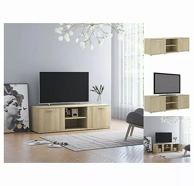 vidaXL TV-Schrank TV-Schrank Sonoma-Eiche 120 x 34 x 37 cm Spanplatte Lowbo günstig online kaufen