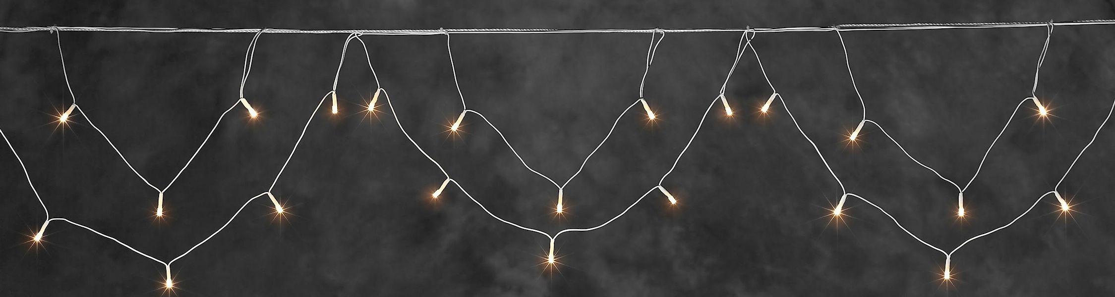 KONSTSMIDE LED-Lichtervorhang Weihnachtsdeko aussen, LED Dachrinnenlichterk günstig online kaufen