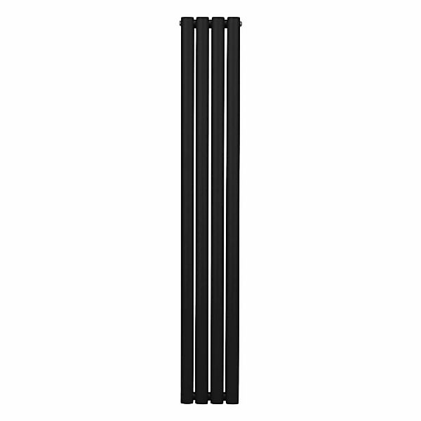 Monstershop Oval Röhrenheizkörper 1600mm x 240mm Schwarz günstig online kaufen