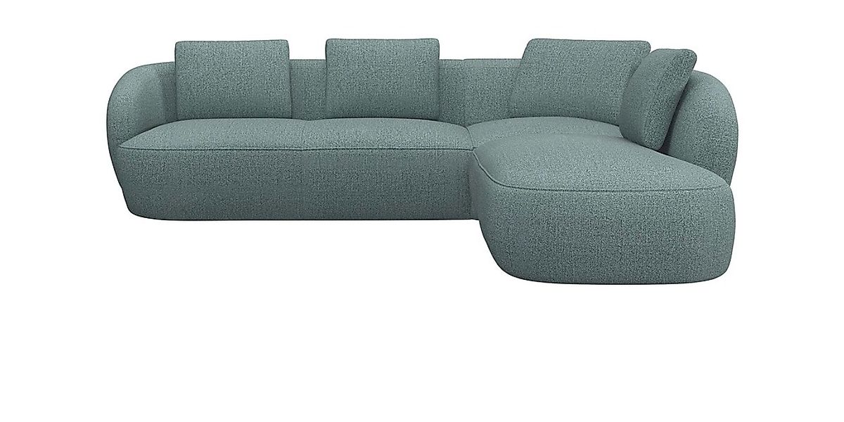 FLEXLUX Ecksofa "Torino, rund, L-Form, Sofa-Ecke mit Ottomane" Modernes, or günstig online kaufen