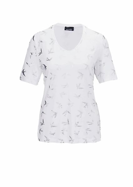 GOLDNER Print-Shirt "Topmodisches Shirt mit glänzendem Druck" Ohne günstig online kaufen