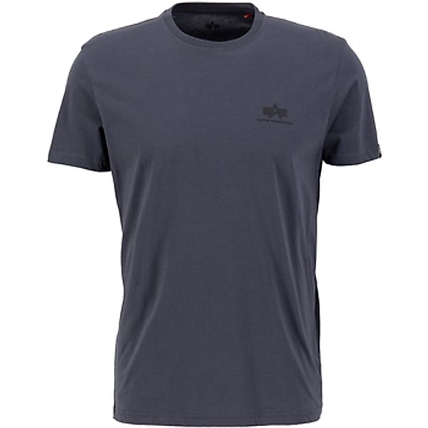 Alpha Industries  T-Shirts & Poloshirts Basic T-Shirt SL - greyblack/black günstig online kaufen