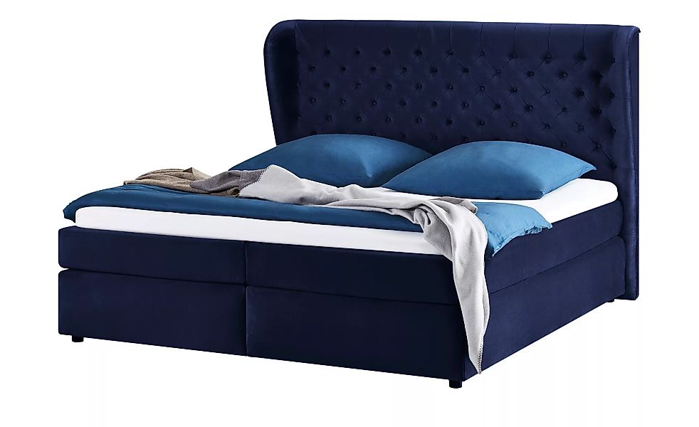 smart Boxspringbett  Queen - blau - 172 cm - 132 cm - 217 cm - Betten > Box günstig online kaufen