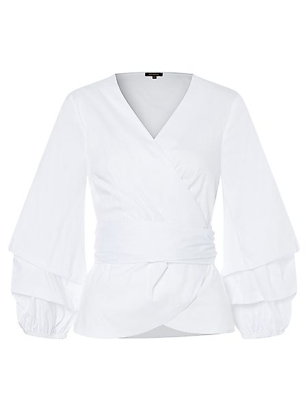 MORE&MORE Klassische Bluse Wickelbluse günstig online kaufen