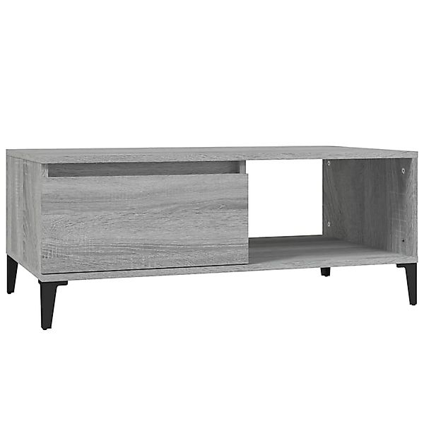 vidaXL Couchtisch Grau Sonoma 90x50x36,5 cm Holzwerkstoff Modell 7 günstig online kaufen