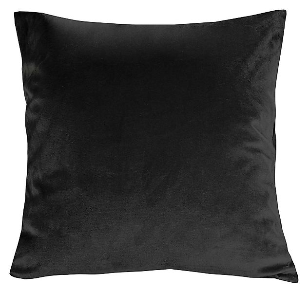 Gözze Kissenhülle MAGNUM, Schwarz, Uni, Samt, 50 x 50 cm, (1 Stück) günstig online kaufen