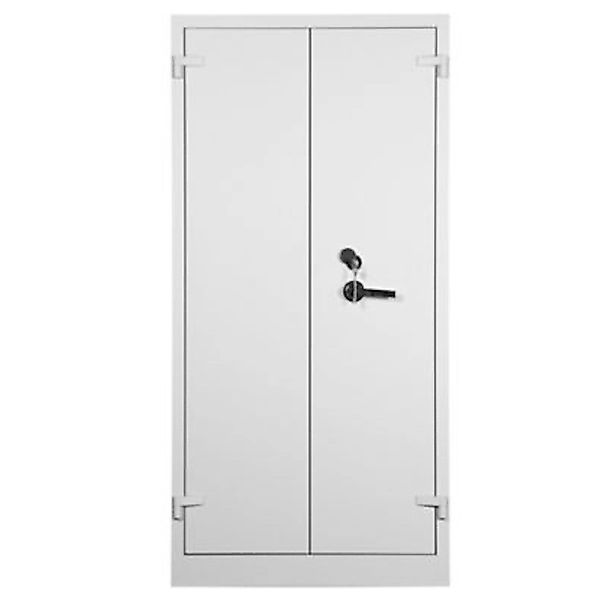 PROREGAL Feuerschutzschrank Shark 5 Ordernhöhen HxBxT 195 x 95 x 55 cm Grau günstig online kaufen