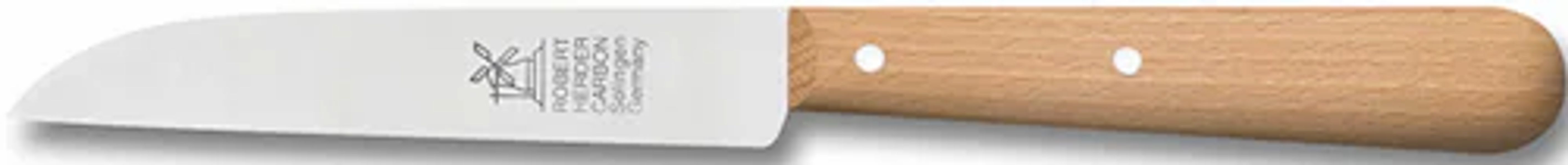 Windmühlenmesser Gemüsemesser 85 mm Griff Buchenholz, gerade Klinge günstig online kaufen