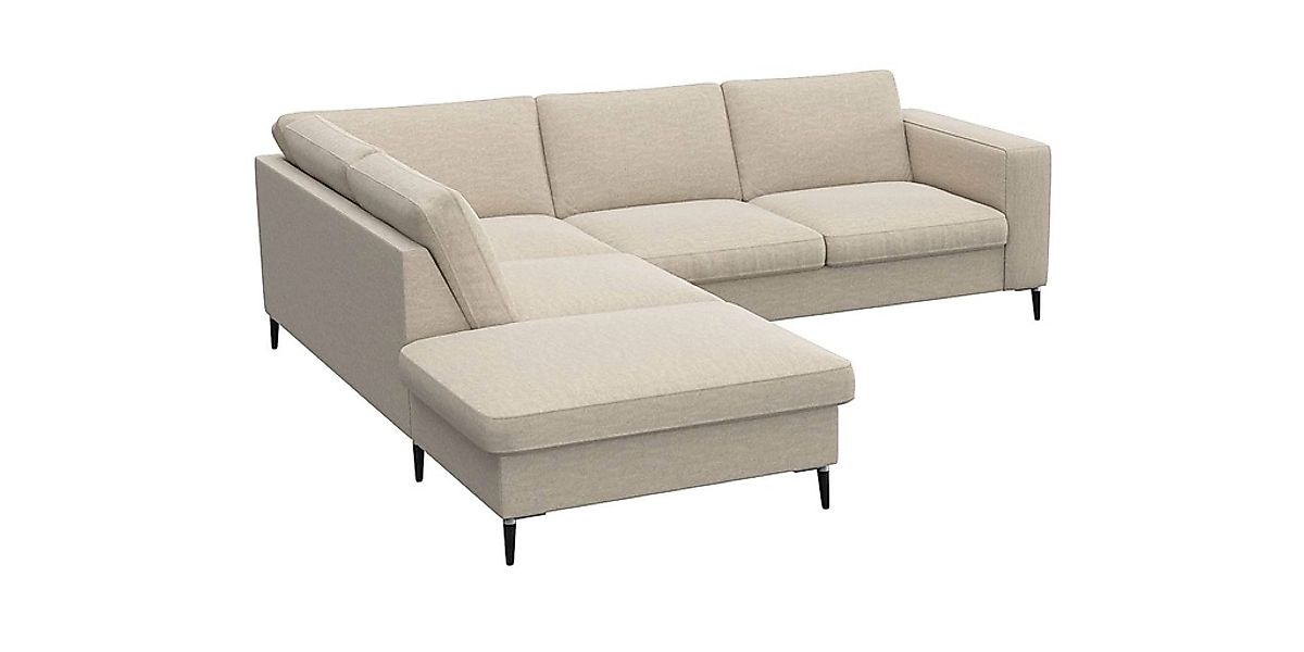 FLEXLUX Ecksofa »Fiore, bequem und komfortabel, zeitlos, L-Form«, breite Ar günstig online kaufen