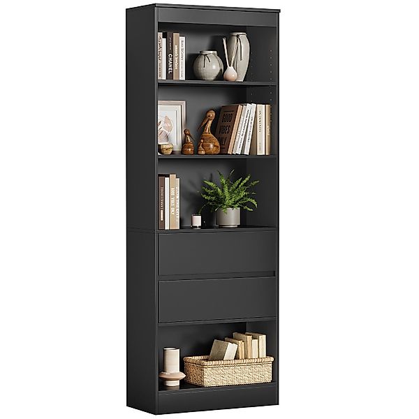 MSMASK Hochschrank Standregal Bücherschrank Vitrinenschrank Mehrzweckschran günstig online kaufen