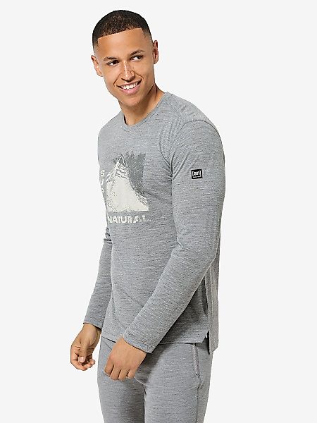 SUPER.NATURAL Langarmshirt für Herren, Merino M günstig online kaufen