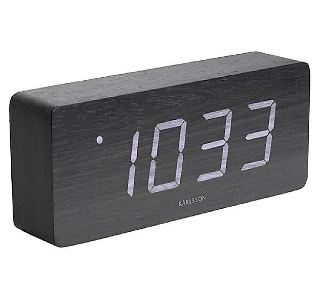Karlsson Uhr Wecker Tube Schwarz mit LED Anzeige günstig online kaufen