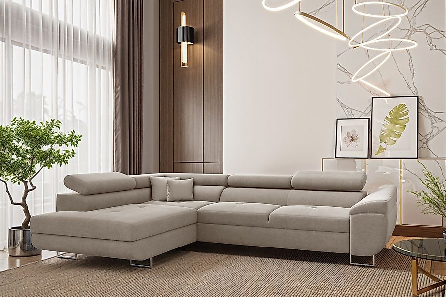 Fun Möbel Ecksofa Schlafsofa Sofa CARMELO günstig online kaufen