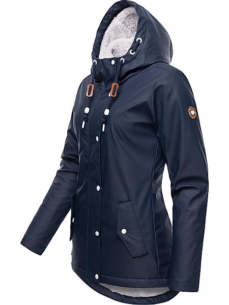 Ragwear Regenjacke "Marge" mit Kapuze warm gefütterter Damen Winter Regenma günstig online kaufen