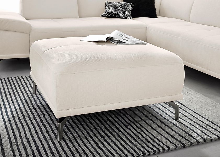 Places of Style Polsterhocker "Caluna", moderner Sitzhocker in hochwertiger günstig online kaufen