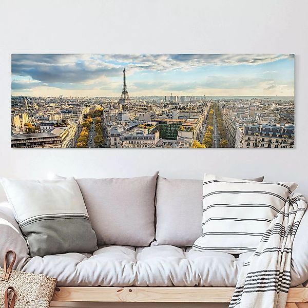 Leinwandbild Nice day in Paris günstig online kaufen
