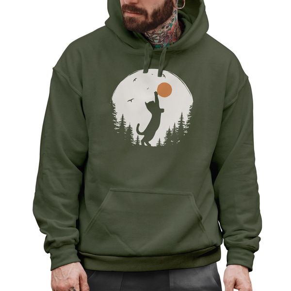Neverless Hoodie Hoodie Herren mit Frontprint günstig online kaufen