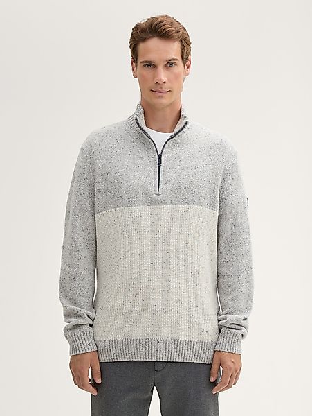 TOM TAILOR Strickpullover Troyer Strickpullover mit günstig online kaufen