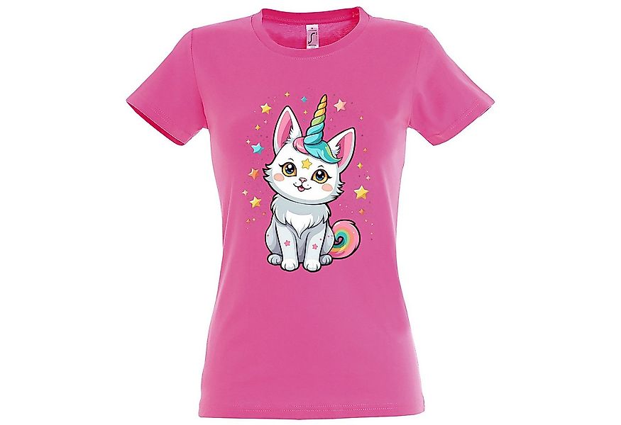 Youth Designz Print-Shirt Katze Einhorn Damen T-Shirt mit modischem Frontpr günstig online kaufen