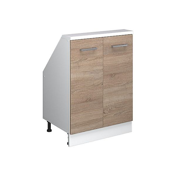 Vicco Unterschrank R-Line, Sonoma/Weiß, 60 cm günstig online kaufen