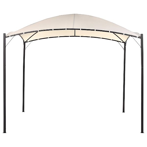 Beliani Garten-Pergola VOMERO Beige Schwarz 305x305x212 günstig online kaufen