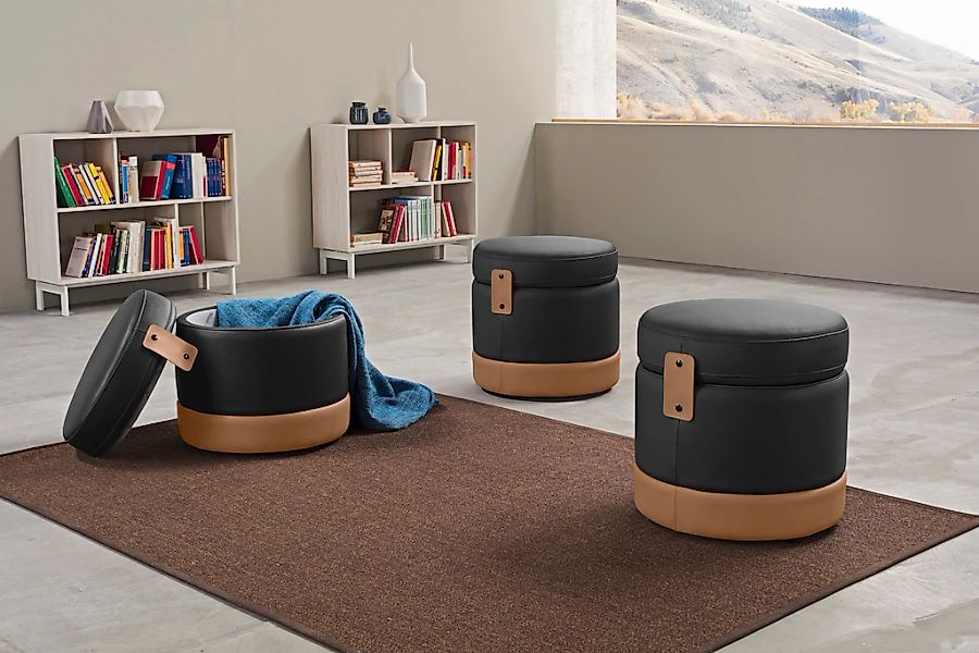 Egoitaliano Hocker "Tonder, Designhocker als Blickfang mit tollen Details", günstig online kaufen