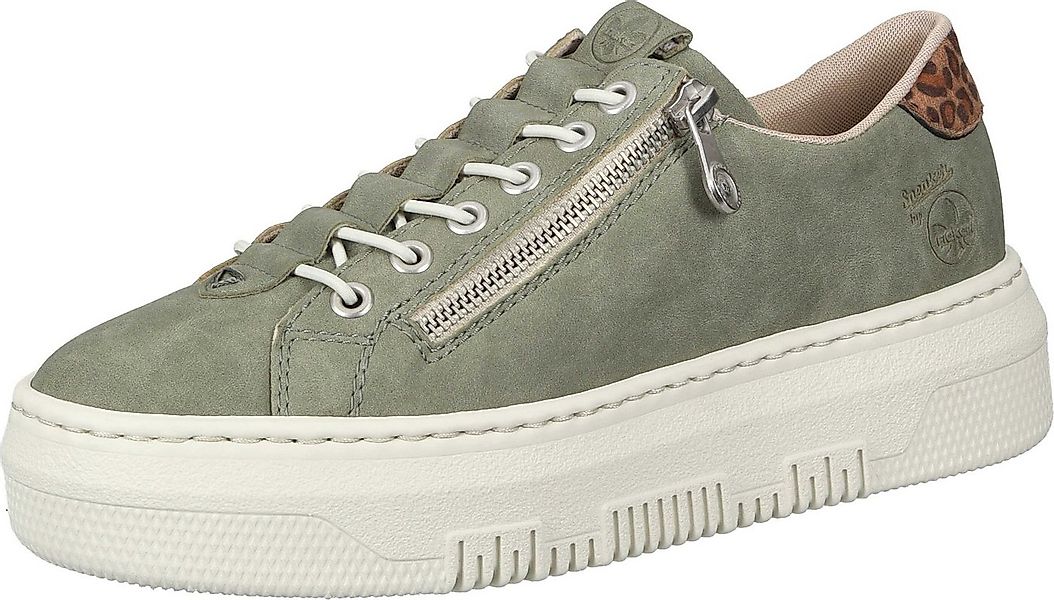 Rieker Schnürer Slipper aus strapazierfähigem Synthetik günstig online kaufen