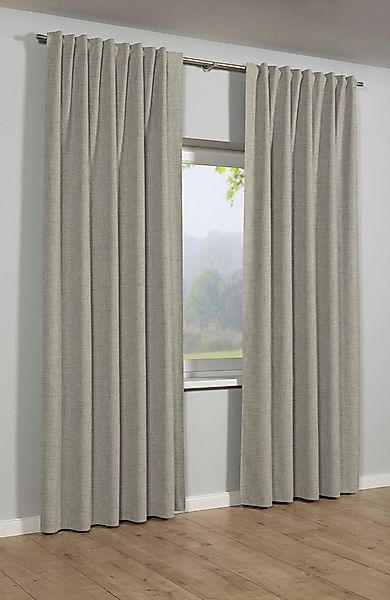 Sehlbach Gardine Schal Blackout Struktur (1 St), Schlaufen, verdunkelnd, mi günstig online kaufen