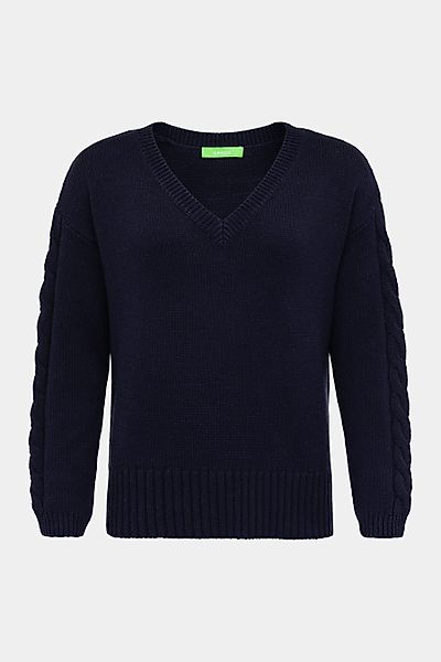 Cassis Strickpullover CASSIS Damenpullover Navy – günstig online kaufen