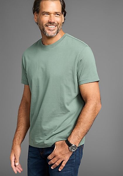 Mans World T-Shirt "neue Farben", (3er-Pack), Kurzarm, unifarben, Rundhals, günstig online kaufen