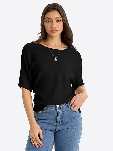 Imily Bela Strickpullover Damen Pullover mit Fledermausärmeln (Packung, 1-t günstig online kaufen